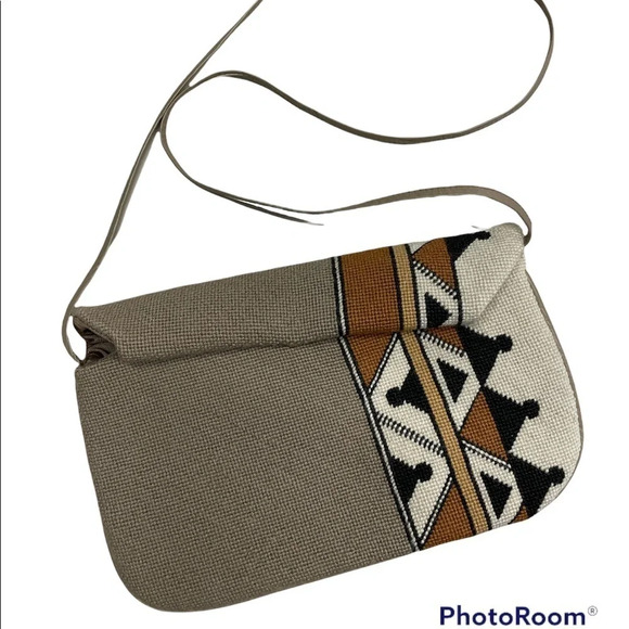 PATRICIA SMITH MOON BAG Vintage 1980 Aztec Bag - Picture 6 of 14